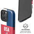 USA Flag Color Block iPhone 16 Pro Magsafe Impact Case